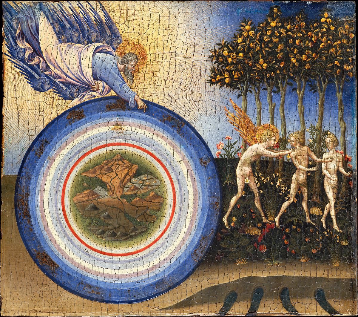 The Creation of the World and the Expulsion from Paradise(1445) by Giovanni di Paolo.