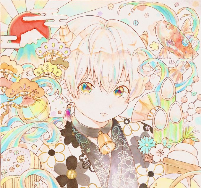 年賀状イラスト21のtwitterイラスト検索結果