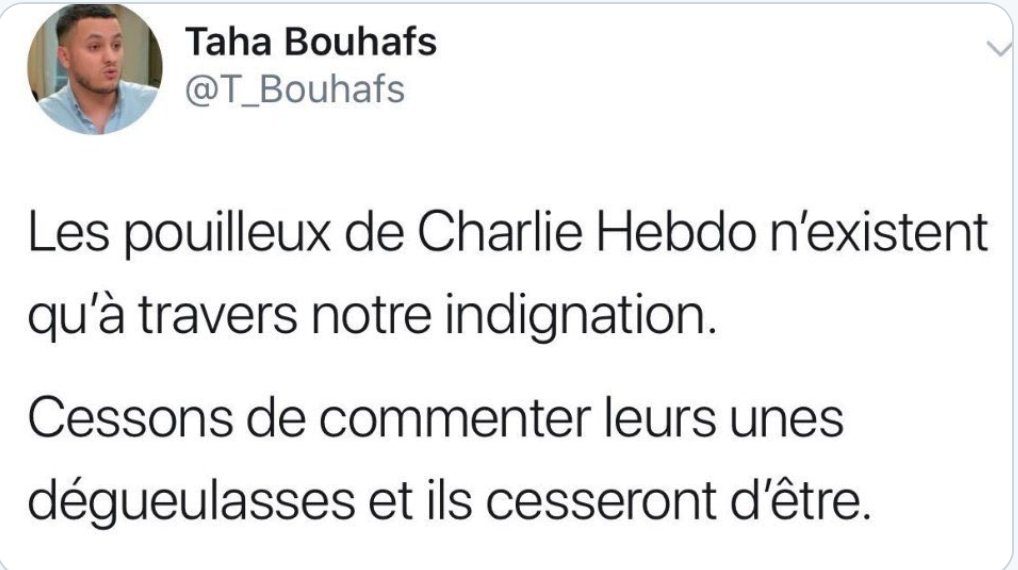  #Bouhafs et son légendaire  @Charlie_Hebdo_