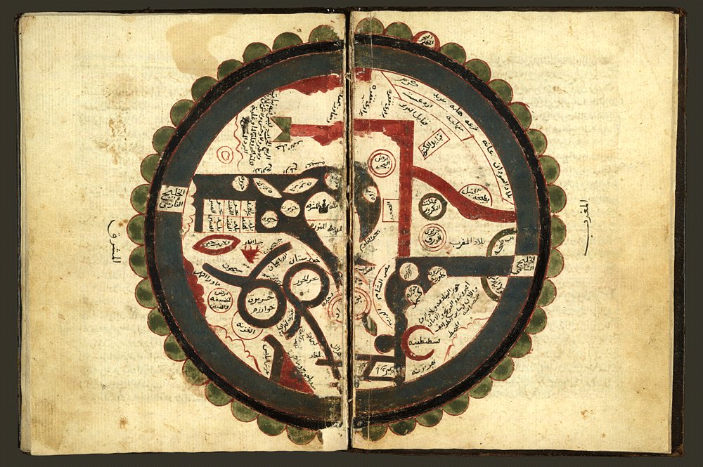 According to Jeffrey Burton Russell, an expert on the history of science, the idea that Medieval people believed in flat Earth was introduced between the end of 19th and beginning of the 20th century. You can read his article here:  https://www.asa3.org/ASA/topics/history/1997Russell.html(Islamic depiction )
