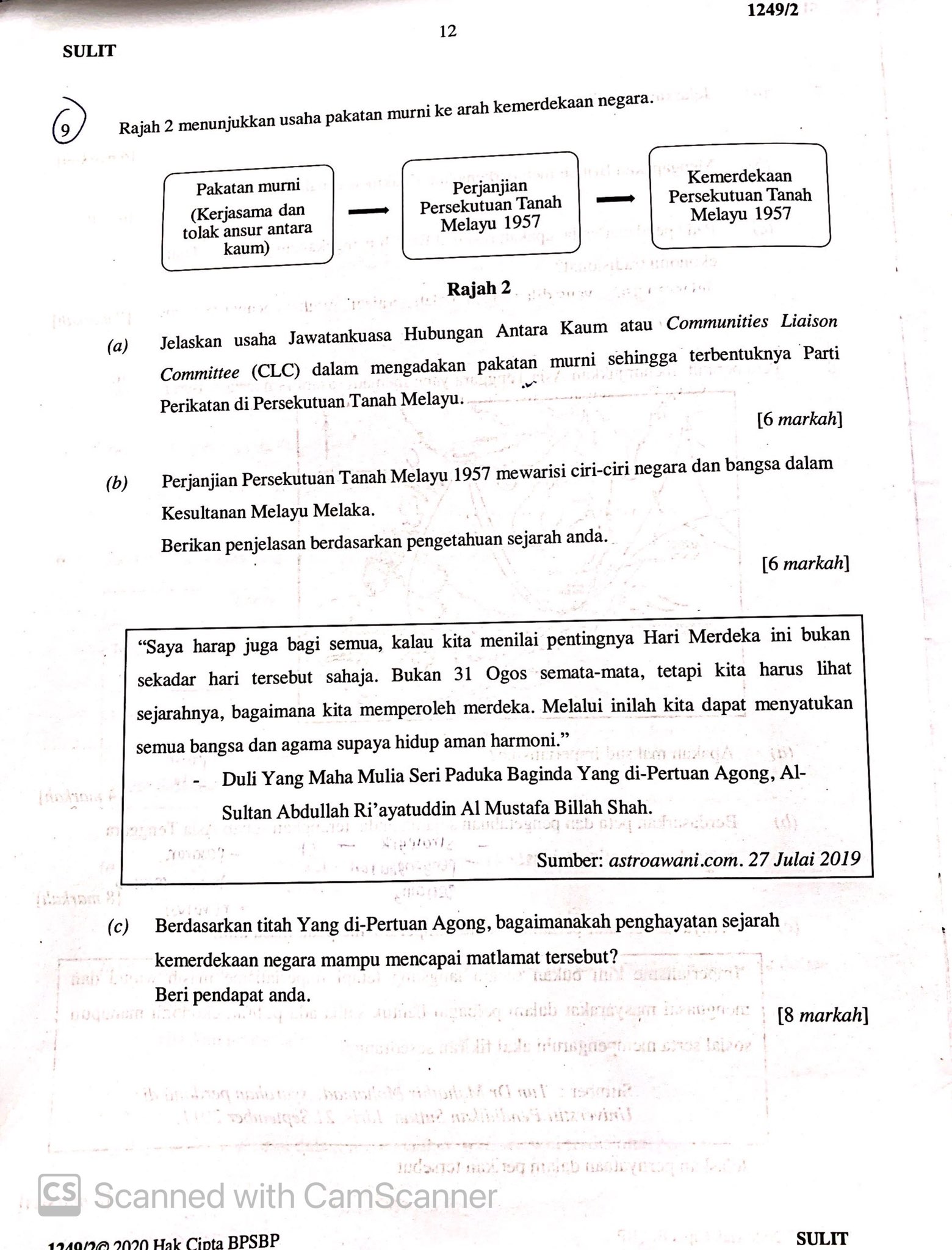 Sejarah Tingkatan 5 Bab 5 Kertas 3 Kbat Pakatan Murni