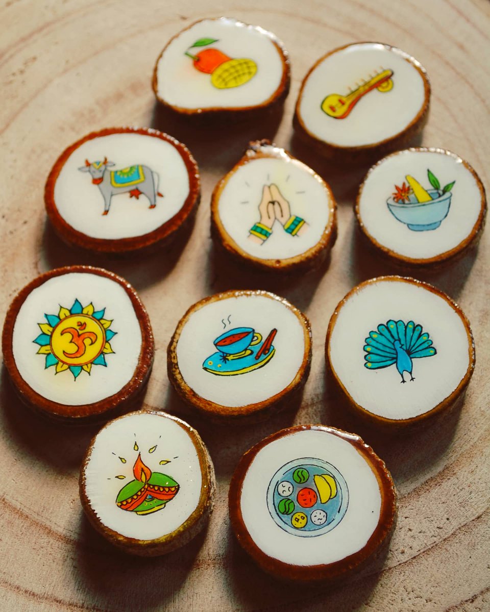 ZicoJude's tweet photo. Go Desi' / Acrylic &amp; Resin on Woodslice / 1" × 1"

Magnets that stick to your mind &amp; your fridge forever! The 'All Things Indian' range of vibrant &amp; quirky magnets can be a whimsical addition to your refrigerator. 
.
#abstractart #magnets #gifts #resinmagnets #accessories https://t.co/rs7xCVNI6E