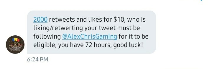 Hello Shines 🍓 I've got $10 RT Deal. Can you pls help me with this 🥺 Thank you in advance. Help me reach 2k retweets,likes and also follow @AlexChrisGaming for 72 hrs.