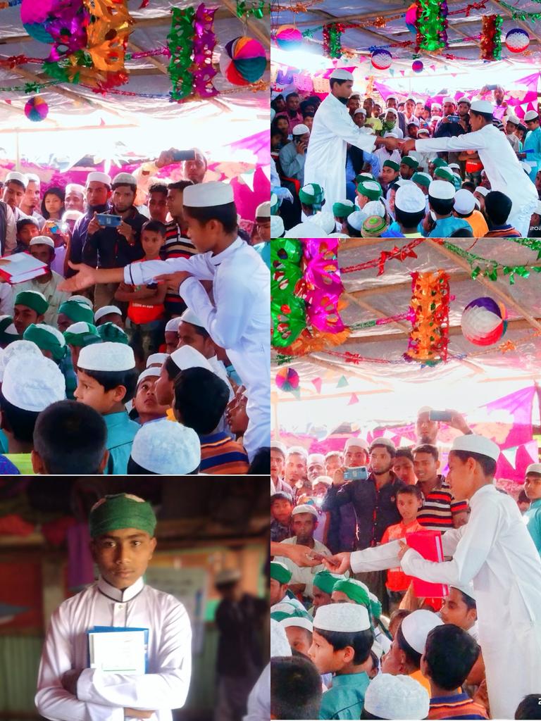arfat08482582's tweet photo. Dear all
Great Achievement for my Rohingya Brothers.
They are completed Hafas _Quran at world largest Rohingya Refugee camps so it is very important achievement for them also they are got certificate from( Madarasa_Darul_Olum_Hakimpara)
#Rohingya
#Camps
#Hafas
#Education
#Quran https://t.co/2ezYUrz9A7
