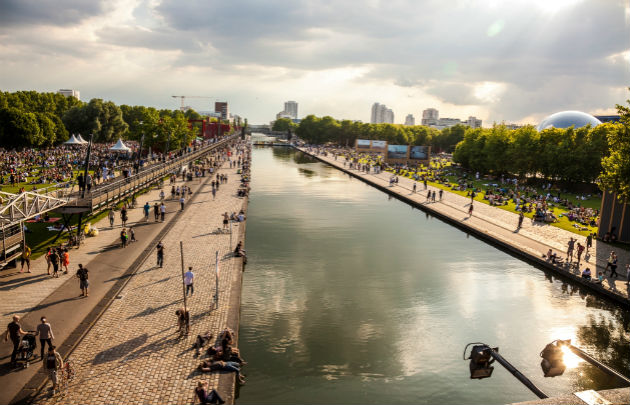 One of my favourite facts about Paris, it's one of the few cities with an entirely separate "grey" non potable water supply, from the canal de l'Ourcq, for street cleaning, fountains, watering parks etc.