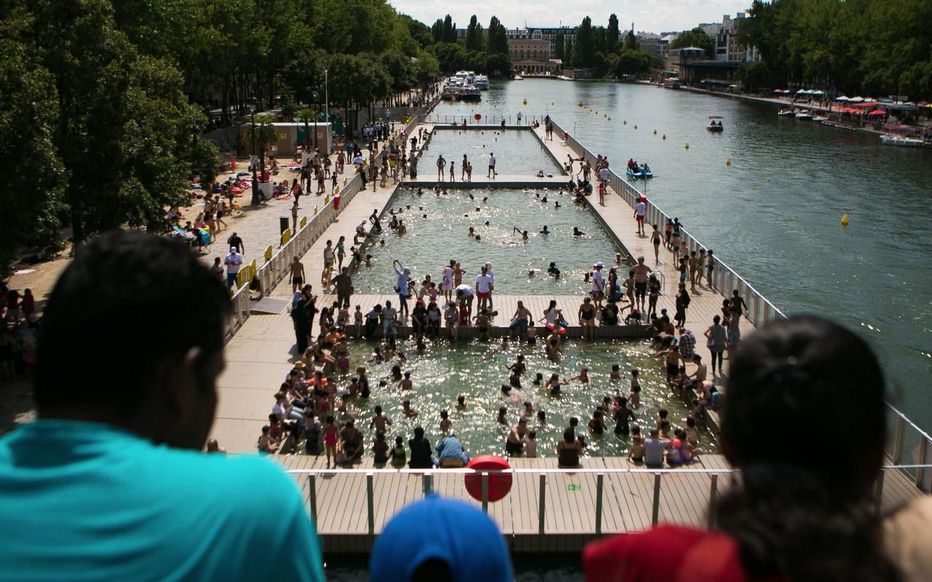 The supply of water runs down the Canal de l'Ourcq, into the Bassin de la Villette, then into the Canal St. Martín (of Amelie fame)
