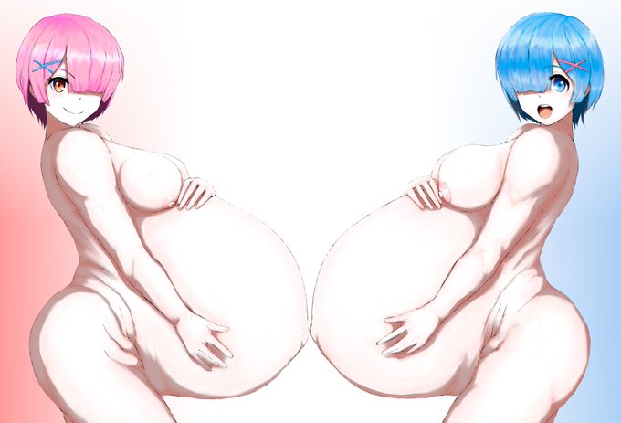 ネトフリでリゼロ観たら描きたくなりまして、
ラムとレム。

After watching Rizero on Netflix, I wanted to draw 
Ram and Rem. 