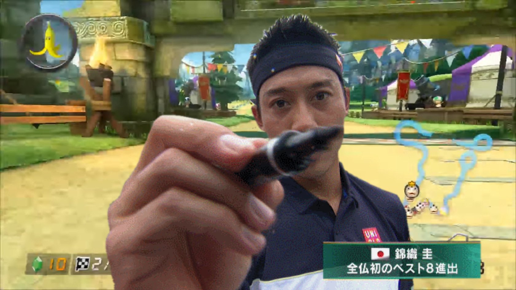 静かな人 ゲッソーが錦織圭のマリオカート T Co Jaj2z8dwid Twitter