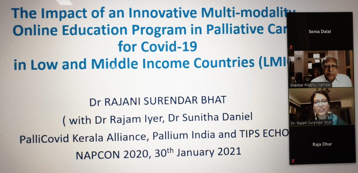 RajaniSurendarB's tweet image. #pallipulm in #COVID19 &amp;amp; #ChronicLungDis with #WomenInMedicine, sisters in arms at #NAPCON2020 hosted by Indian Chest Society &amp;amp; NCCP, Dr Rajam Iyer,
@sunithamd, @SushmitaRoyC . 
Thanks to @palliumindia @VarugheseDeepak&amp;amp; 
@SundeepSalvi 
Tagging @CSI_KCL @MJJohnson_HYMS