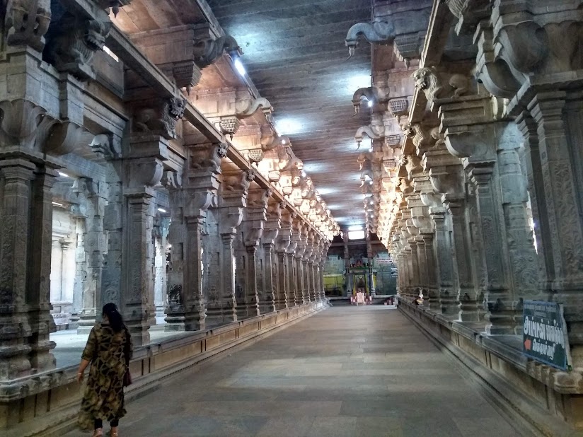 WATER ELEMENT- JAMBUKESHWARAR TEMPLE, Thiruvanaikaval, Trichy, Tamil Nadu.The Jambukeshwarar temple in Trichy depicts the water element. Here, lord Shiva is worshipped in the form of "Appu lingam" (water lingam).(9)