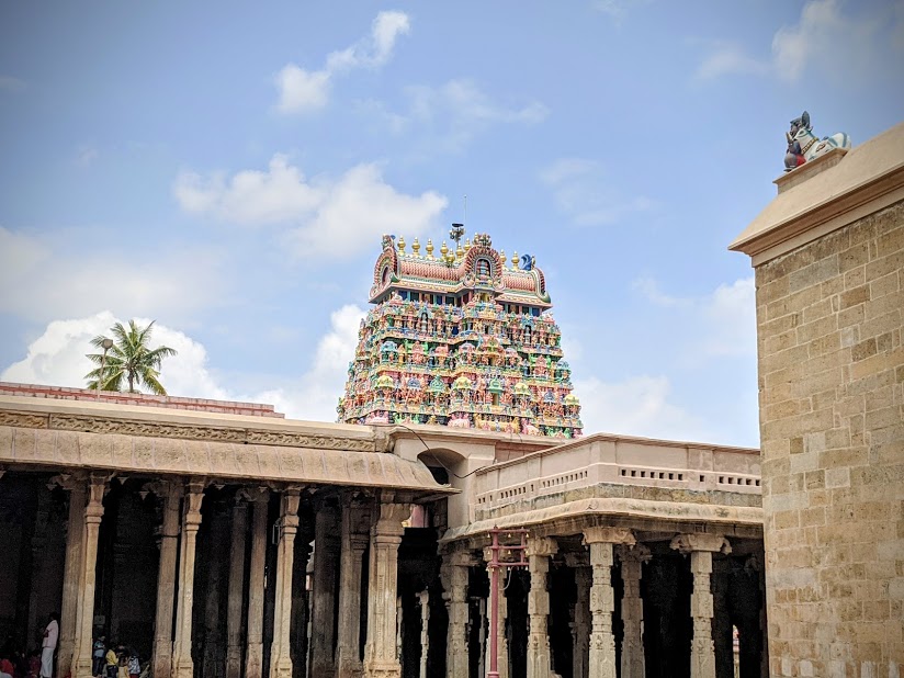 WATER ELEMENT- JAMBUKESHWARAR TEMPLE, Thiruvanaikaval, Trichy, Tamil Nadu.The Jambukeshwarar temple in Trichy depicts the water element. Here, lord Shiva is worshipped in the form of "Appu lingam" (water lingam).(9)
