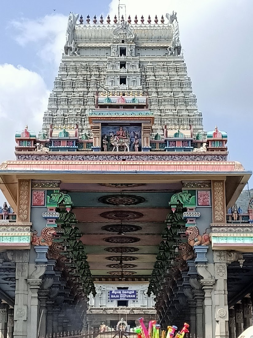 FIRE ELEMENT- ARUNACHALESWARAR TEMPLE, Annamalai Hills, Thiruvannamalai, Tamil NADU. The Arunachaleswarar Temple depicts the fire element bestowed by Shiva and is represented by the "Agni lingam".(13)