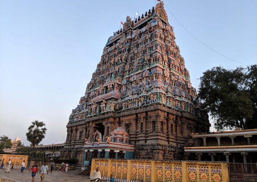 SKY ELEMENT- THILLAI NATARAJA TEMPLE, Chidambaram, Tamil NaduThe Thillai Nataraja temple in Chidambaram worships the sky element. Lord Shiva is worshipped in his formless form in this temple.(20)