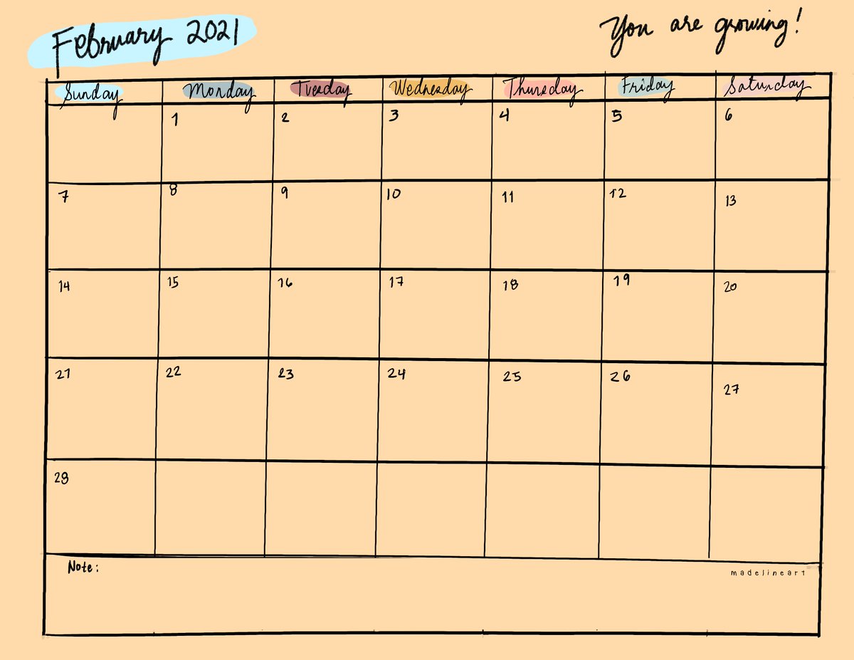 itsmadelineart's tweet image. February 2021 Calendar! ❤
Download it here: bit.ly/36K3xfh