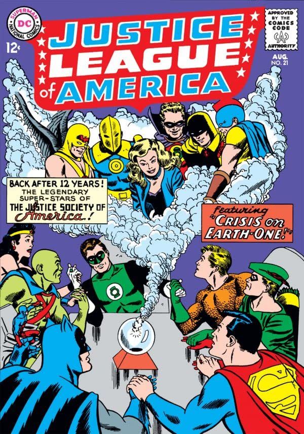 jsapresents's tweet photo. The debut of our podcast JUSTICE SOCIETY PRESENTS - CRISIS! Shag &amp; Rob begin with "Crisis on Earth-One/Two", the first JLA/JSA team-up in JUSTICE LEAGUE OF AMERICA #21-22 by Gardner Fox &amp; Mike Sekowksy! Part of the @FWPodcasts Network! #justicesociety 
https://t.co/PMLKrEuJEA https://t.co/qZf7fLuyV4
