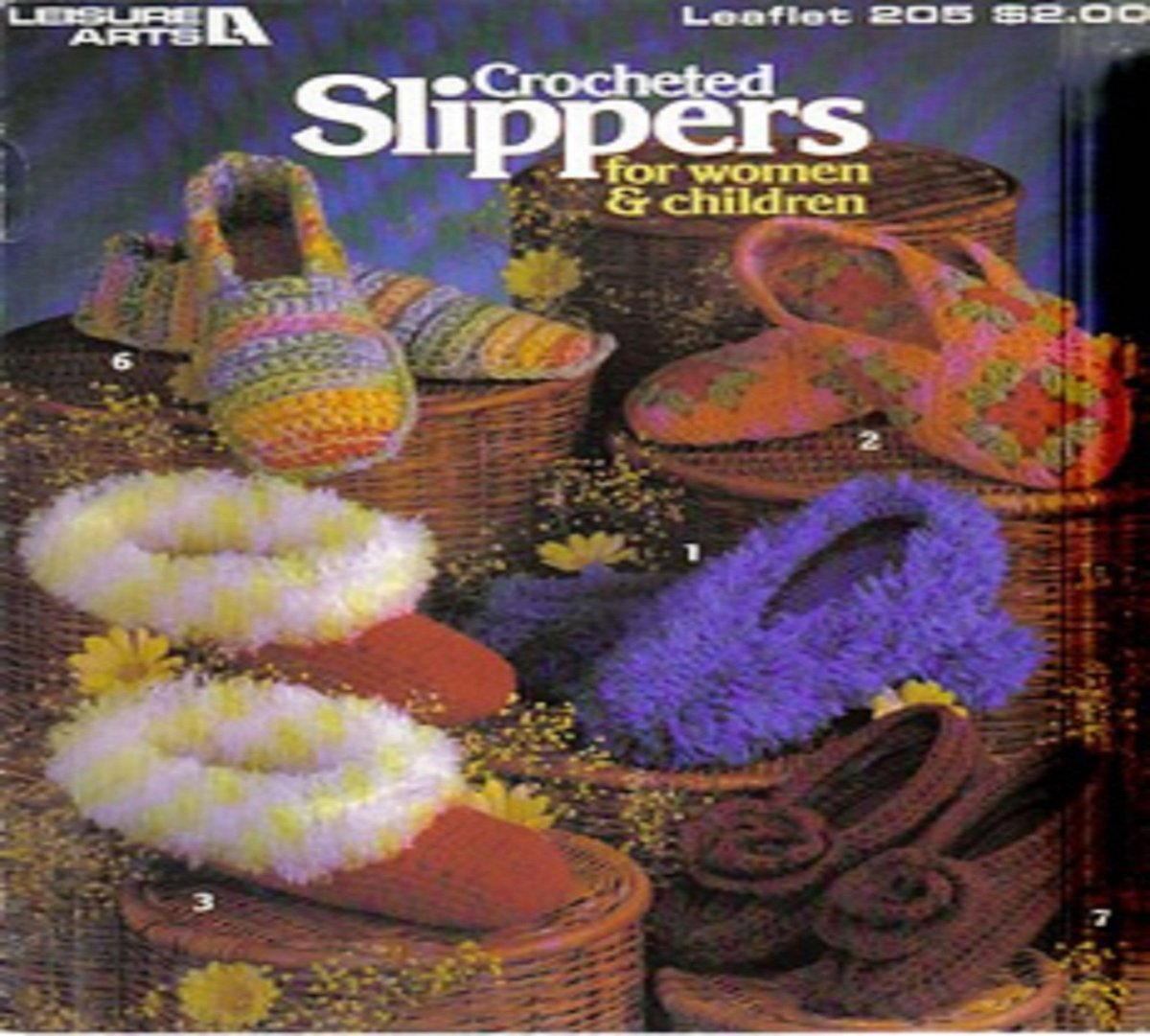 crochetaholic's tweet image. Excited to share the latest addition to my #etsy shop: Leisure Arts Crochet Slippers for Womens and Children Leaflet 205 etsy.me/3clLBLs #crochet #craftpattern #craftsupplies #patternleaflet #crochetslippers #giftforher #londonontario #suncreationsemporium #chi