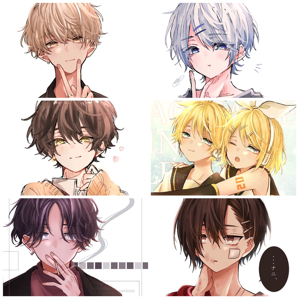 #今月描いた絵を晒そう
1月 創作版権潤ってます 