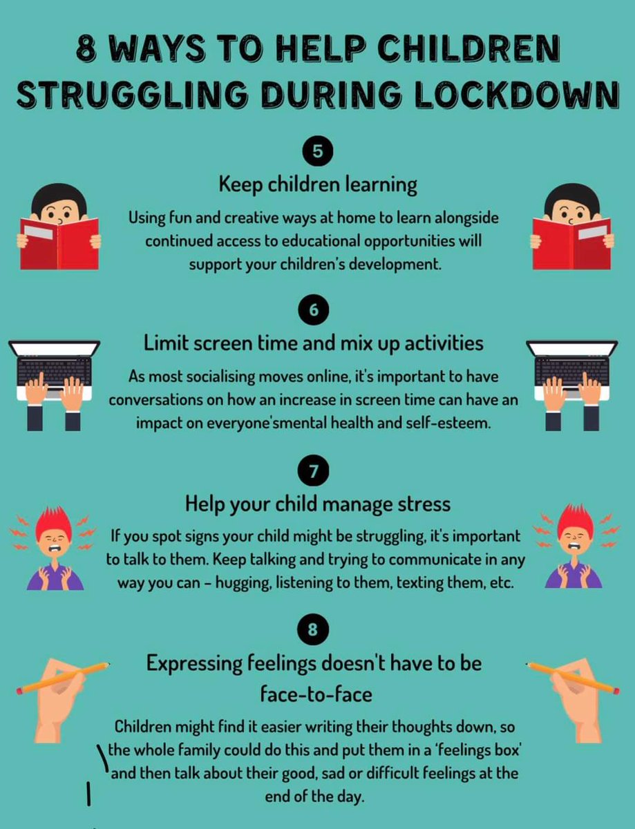 Some good advice from #camhs on supporting children's mental health during lockdown #MentalHealthAwareness #camhs #mentalheath