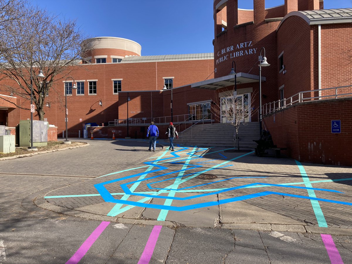 grahamprojects's tweet photo. On the ground with #MaxwellFlow, #desirelines, tension zips, and #CarrollCreek reverberations. Thanks to @DwntwnFrederick @FredArtsCouncil AIA Potomac & Potomac Valley Architecture Fnd for making #grahamprojects part of the unchARTed alley #publicart program. https://t.co/oai9WwZ69w