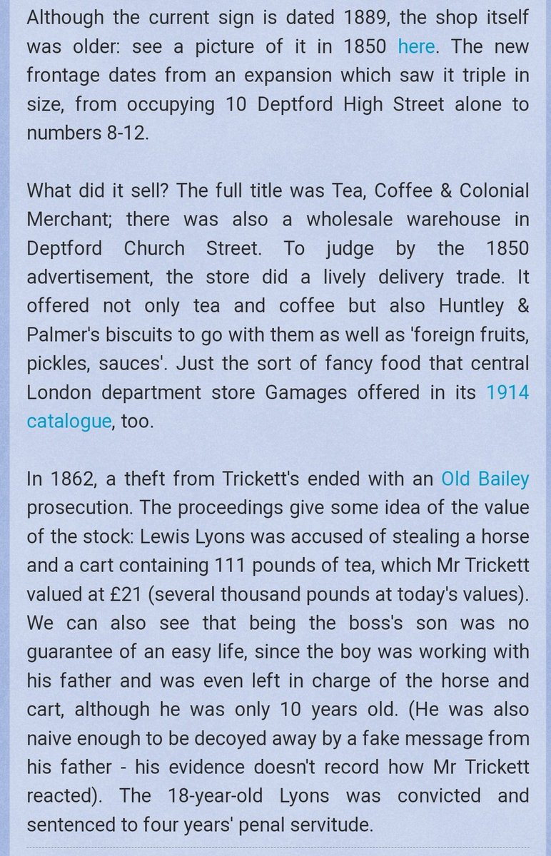 Trickett tea, coffee and colonial merchant history and a little bit of information about the fairground ride which used to be run by Charles Cain and his family.The set of Galloping horses on the ground were sold and now still operate at Great Yarmouth pleasure Beach