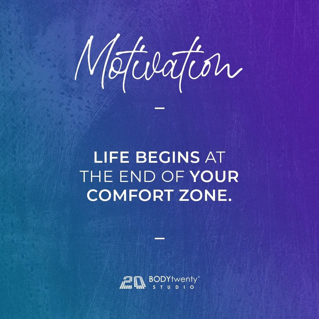 Body20GPC's tweet photo. Don't let those New Year's resolutions and goals fall away just because January has come to an end. Stay motivated and keep going!

Life begins at the end of your comfort zone. https://t.co/IcqIrcoHWY