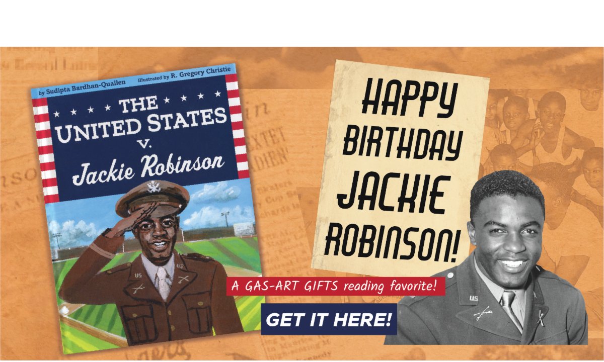 Had Jackie Robinson been court marshalled as a solider there'd be no Jackie Robinson as a historic baseball player. Learn about this fascinating story from the US V Jackie Robinson , signed and available at GAS-ART. Com #rackierobinson #childrensbooks #diversechildrensbooks