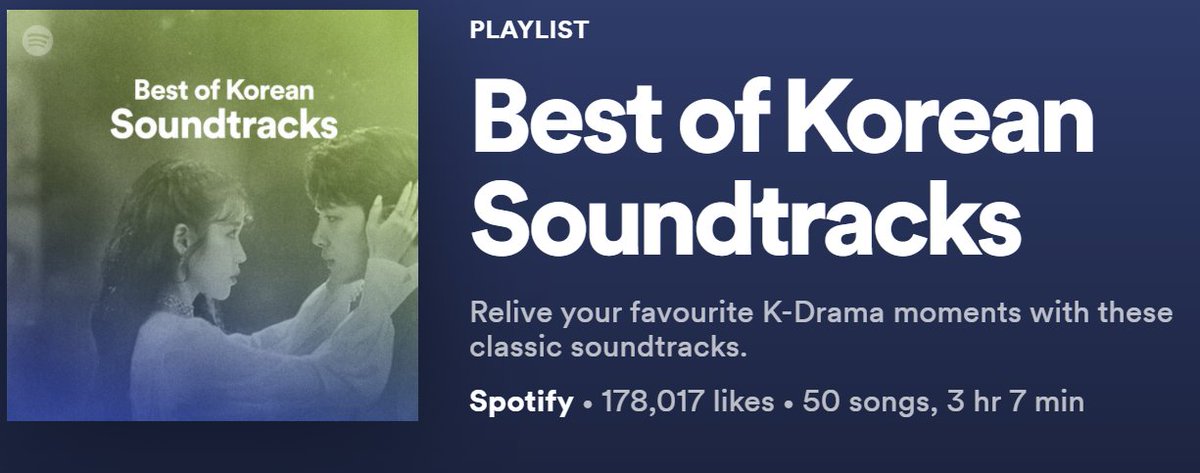 ltystreaming's tweet photo. 💙 'Love Deluna' Feat. Taeyong &amp; Punch has been featured on Spotify's 'Best of Korean Soundtracks' playlist!

#TAEYONG #태용 #テヨン @NCTsmtown 

This playlist currently has over 178,000 followers.

🔗https://t.co/dmJXscrYCB https://t.co/LCcPDABlTg