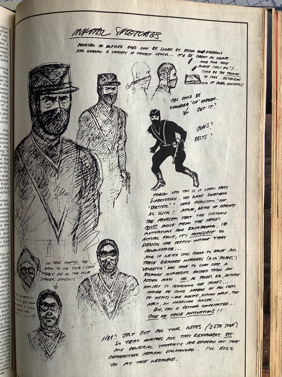 Later on in it’s run, Warrior did a few features on comics artists and their process… here’s some stuff from David Loyd…