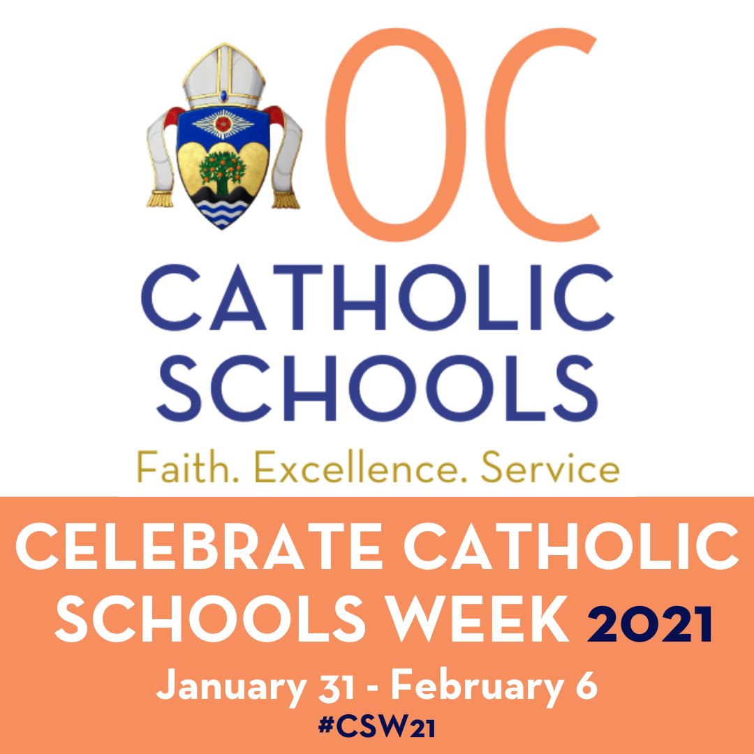 This week, OC Catholic Schools will be hosting “Celebrate Catholic Schools Week." A celebration on what makes OC Catholic Schools the best when families are looking to find the right school. Follow us to view the daily theme, and get more info at occatholicschools.org/discover-catho…. #CSW21