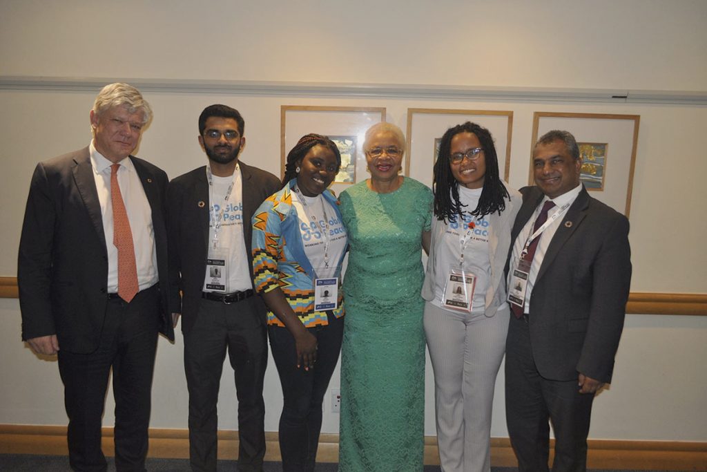 GlobalPeaceHQ's tweet photo. 1⃣0⃣0⃣th Inter-Generational Dialogue held today‼️
Since our #100IGDs launch in Accra, Ghana🇬🇭 in 2019 to being part of the #UN75 campaign across many cities globally, & finally to Dimona, Israel 🇮🇱 today...it has been a journey. Thank you to our global leaders. #Youth #leadership https://t.co/FY5Ab2mAlX