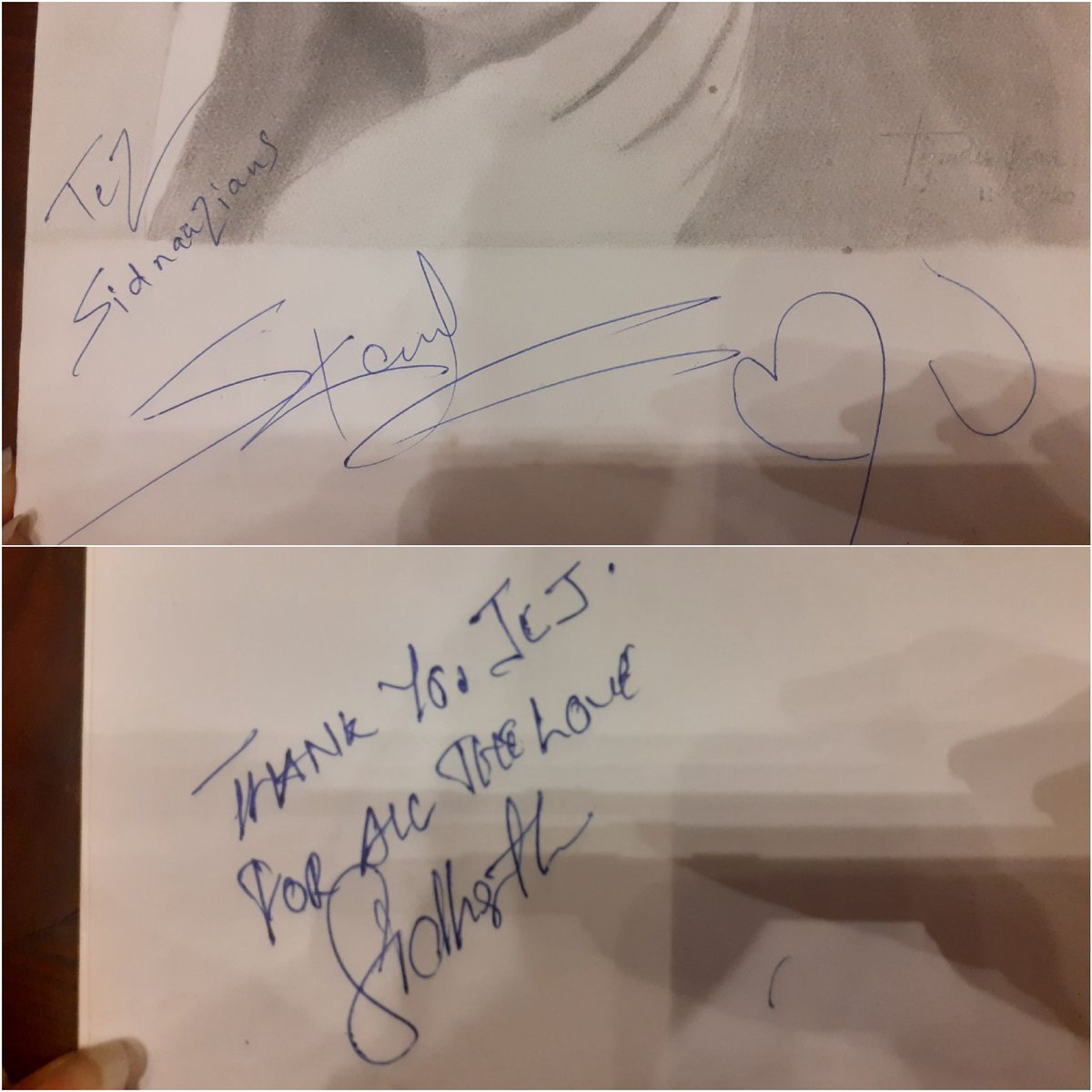 soulstranger64's tweet photo. The art                            The artist

This is the pen which they both used to give autographs. How lucky this pen is! 

Imma laminate this pen and keep this safe forever! 🥺❤️

#ShonaShonaHits100M https://t.co/ZvkKmSKHx8