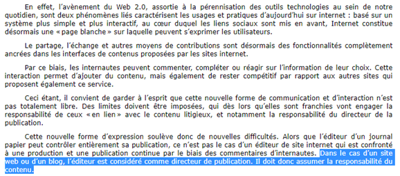 Comme beaucoup de site on va retrouver des opinions, tribunes et éditos, ce qui est tout à fait normal. Mais il convient de rappeler que ce n’est pas parce que c’est un tiers qui le dit, que le média n’en est pas moins responsable.