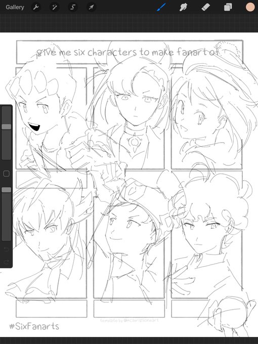 last set sketches (that I did awhile back) .. ! I will slowly finish them in between comm breaks wahoo ᕕ( ᐛ )ᕗ grouped the galar trainer suggestions together 