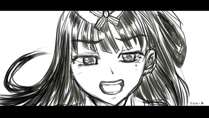 VTuberFesで見せてくれたこの表情が目に焼き付いておりましてね・・・
#VTuberFes  
#富士葵シンビジウム
#葵の絵 