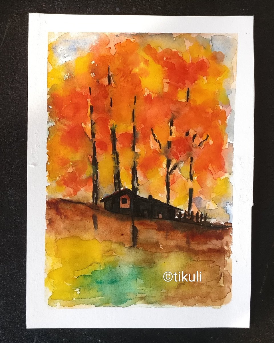 tikulli's tweet photo. All the Watercolor A5 landscapes for sale. DM for details and prices. RT to support artists and for visibility. 
Look look up the pinned tweet for more. Follow on Instagram. #Artists #ArtSale #ArtForSale #BuyArt #ArtistOnTwitter #SupportSmallStreamers #Artist #artistssuppot #Art https://t.co/nFq1ANfF0J