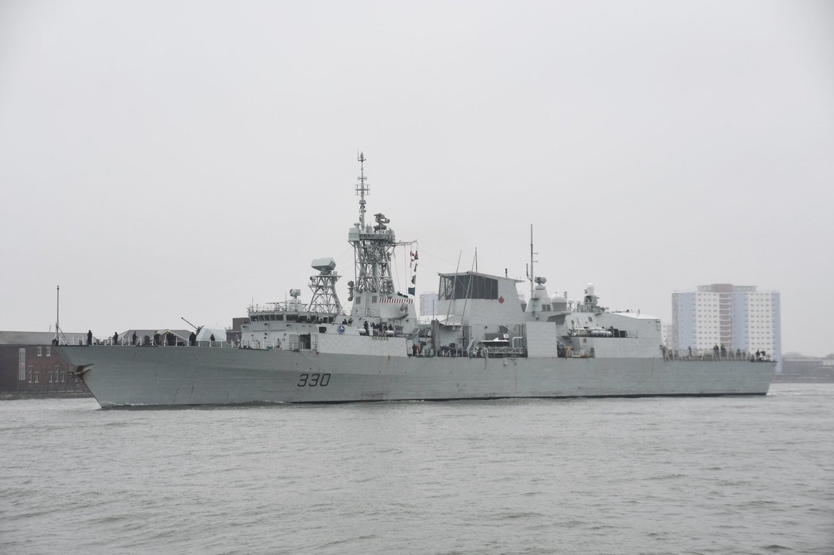 AmzJS13's tweet image. #LockdownExercise in the 🌧 again to see @COM_SNMG1 flagship @RoyalCanNavy HMCS Halifax 🇨🇦 #FairWindsAndFollowingSeas  Thanks for 👋 back again! 😊 @HMNBPortsmouth @qhmportsmouth @PortsmouthProud @NavyLookout @UKDefJournal @CanadianUK @CanadaNATO @SercoGroup @RCN_MARLANT