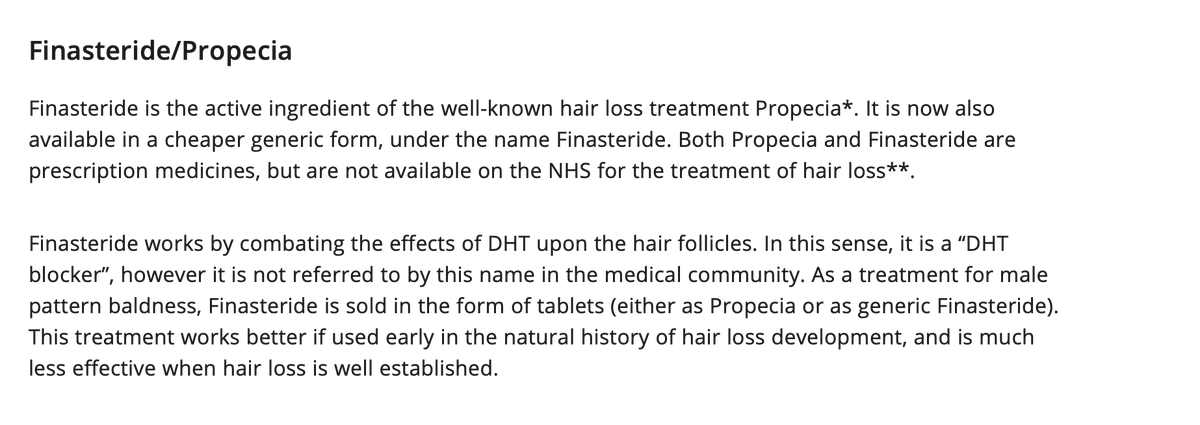 Lie no. 2) "Women like me die waiting for the exact same medicines that bald men get to treat hair loss"Nope. Finasteride is not available on the NHS, only via private prescription. https://lloydspharmacy.com/blogs/hair-care/best-treatment-for-hair-loss