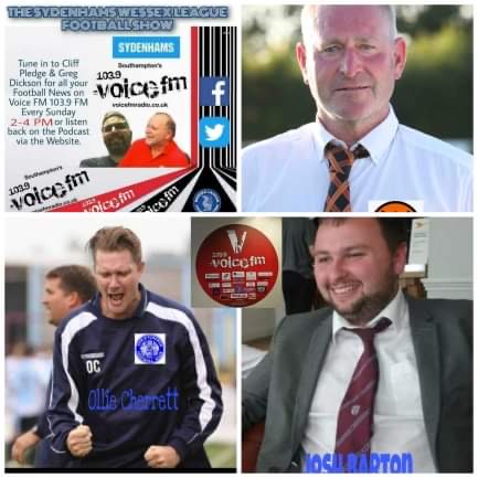 ⚽️Joining @CliffPledge & @sholingfcsec on @FlWessex between 14:00-16:00 today... ✅ @AFCPortchester Chairman @Paulkelly64k 👍 @ChristchurchFC_ Manager @OCherrett ✅ @jbartsofficial looking back at Non League @SydWessex @SouthernLeague1 @LeagueHants @wyverncombfl