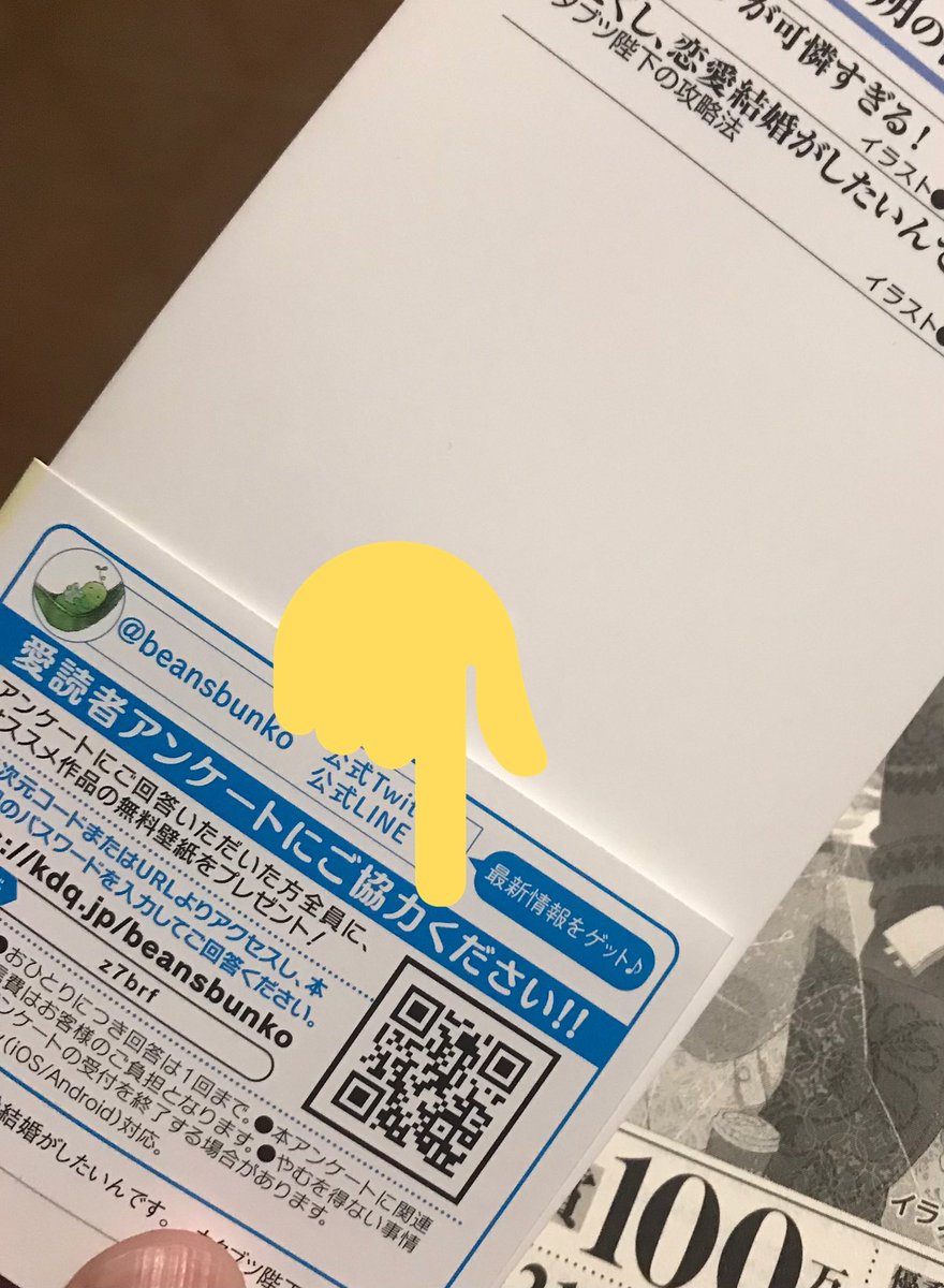 青柳朔 ビーンズ文庫だと帯についているqpコードから愛読者アンケートにこたえられるので もしよろしければぜひ よろしくお願いいたします