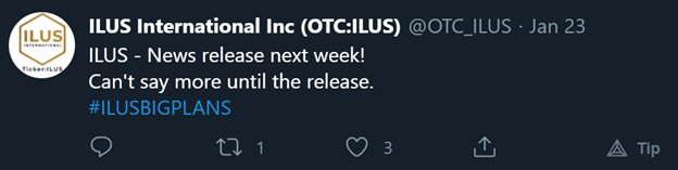  $ILUS Getting current:They teased big news, and they delivered, with a dropbox with a ton of info: https://www.dropbox.com/sh/1o0ljx09xgo4exl/AAAPR8TGbmH8xSqwPim8t3m2a?dl=0They say current by end of Feb, want to see them keep this timeline.