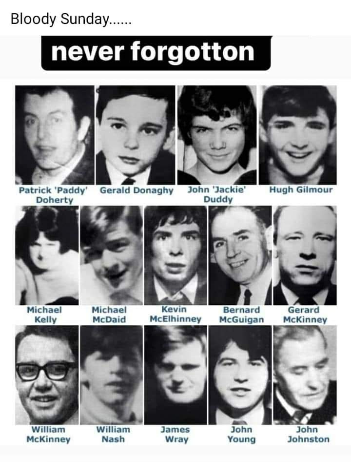 This weekend we remember Bloody Sunday in Derry 49 years ago.