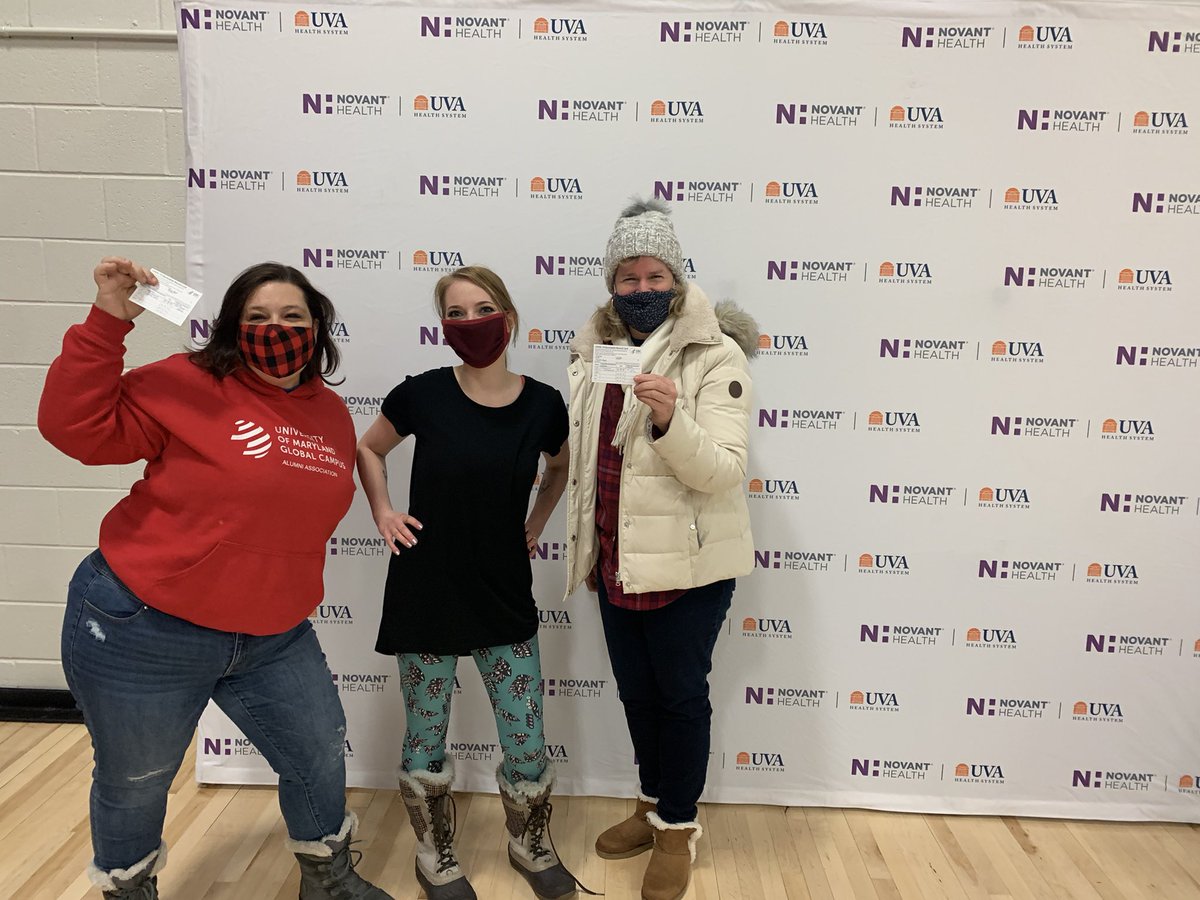 RachelMFZ's tweet photo. WooHoo!! We are vaccinated!! Thank you PWCS!! #postitivelypwcs #ashlandsoar #letsstarthealing @McGinnisAriel @llandpoole64 https://t.co/aiBPuiAaul