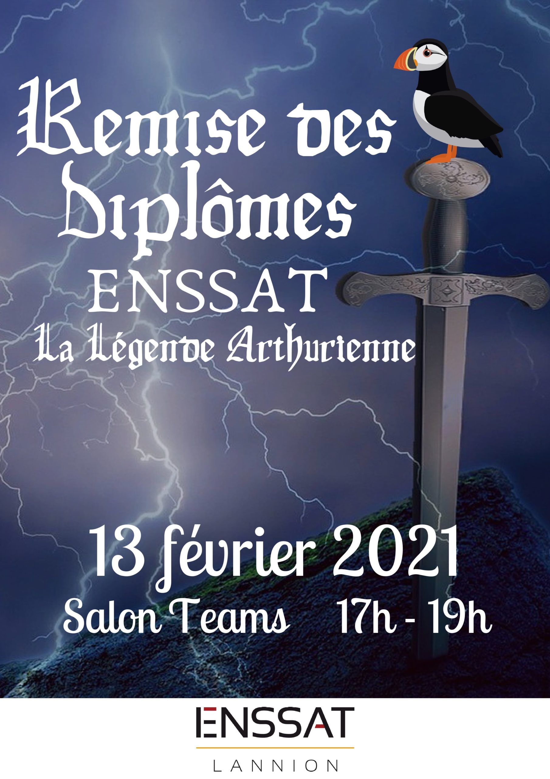 Affiche de la cérémonie de la remise du diplôme