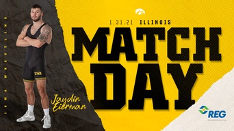 🤼‍  #1 Hawkeyes vs. #9 Illinois
📍 Carver-Hawkeye Arena
⏰11 a.m. CT  
📺 Big Ten Network 
💻 foxsports.com 
📱 fox sports mobile app
📻 KXIC // iheart radio
🐤  bit.ly/2LO6t2P
🗞 Program: bit.ly/2M9iWP9