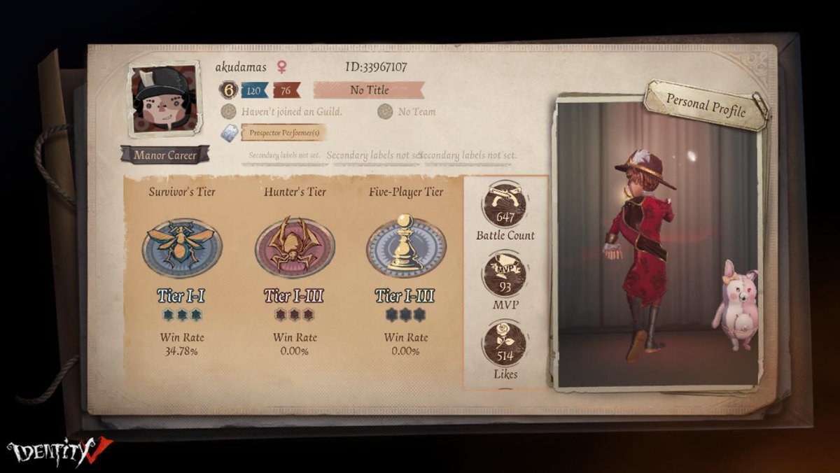 voresanemi's tweet photo. I'm playing Identity V. Fancy a game? https://t.co/cNmLLPML4g