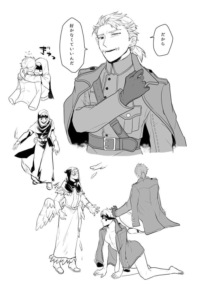 最近の息抜き落書き。ちょっと傭占 