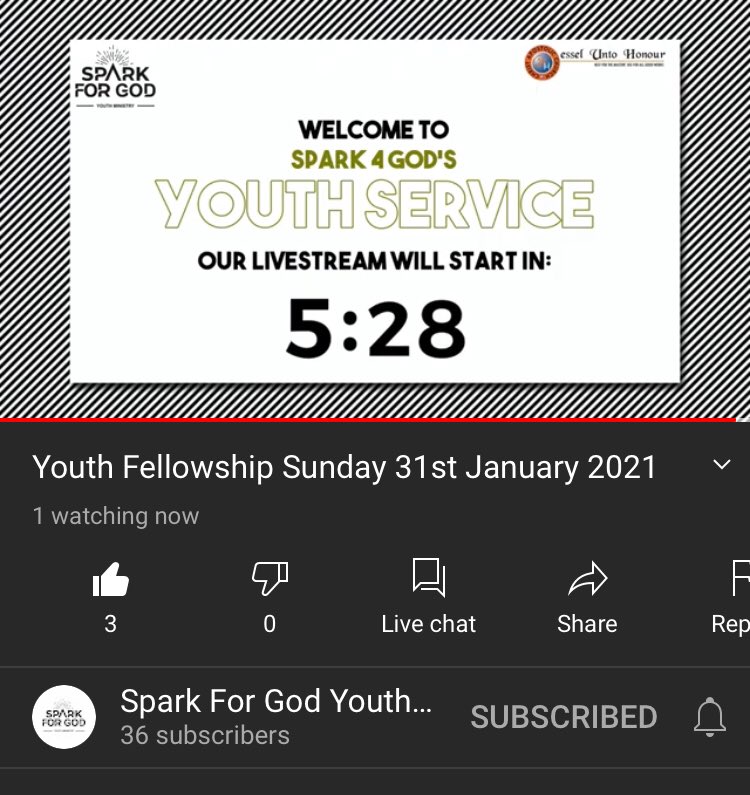 SparkForGodMin's tweet photo. Youth Fellowship Sunday 
Join us live now fam 💪🏿🙏🏿
for salvation  

Viewing link : https://t.co/wd45q9sFLU https://t.co/rGmRzNaVz2