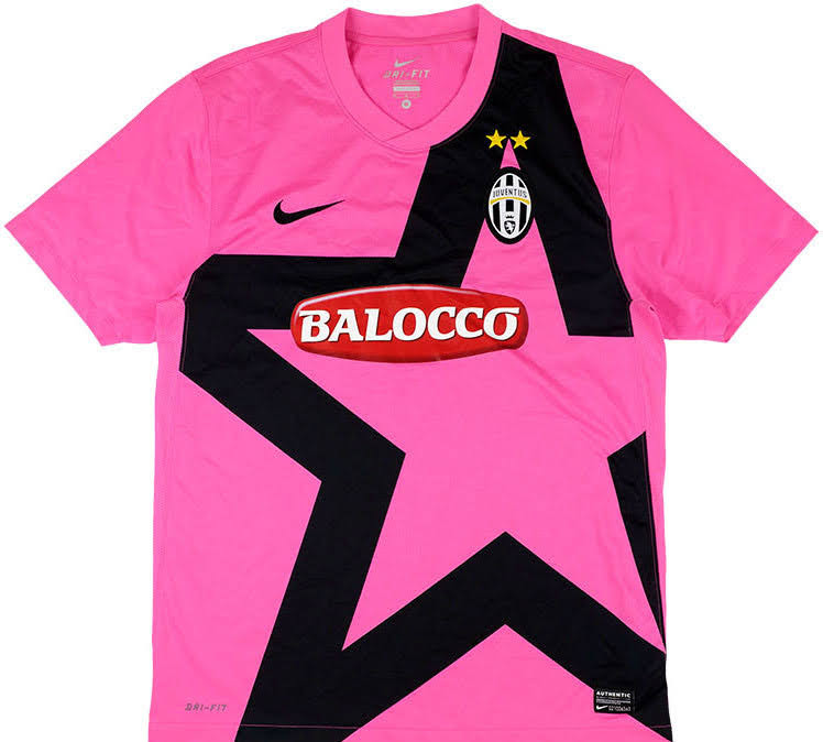 At Number 2, it's Bret 'The Hitman' Hart.He's repping another Juve shirt, this time it's the pink 2011-12 away shirt.