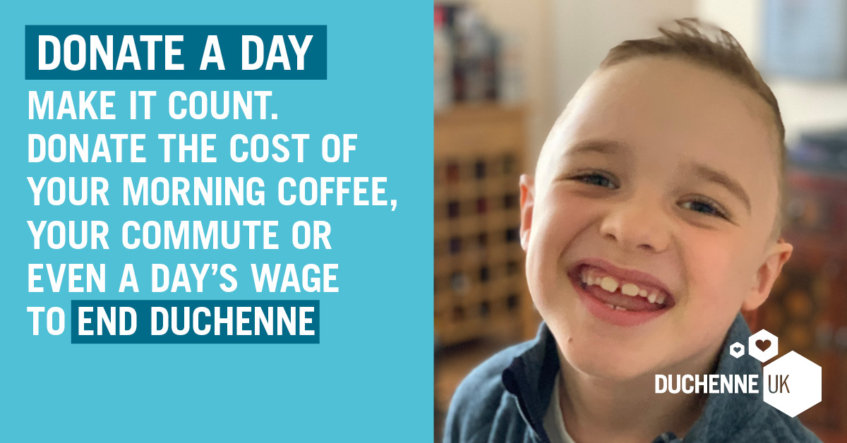 Get ready to #DonateaDay this February! It could be the cost of your coffee or your Friday night takeaway. What have you saved on during lockdown that could be donated to help #EndDuchenne? virginmoneygiving.com/fund/donateada…