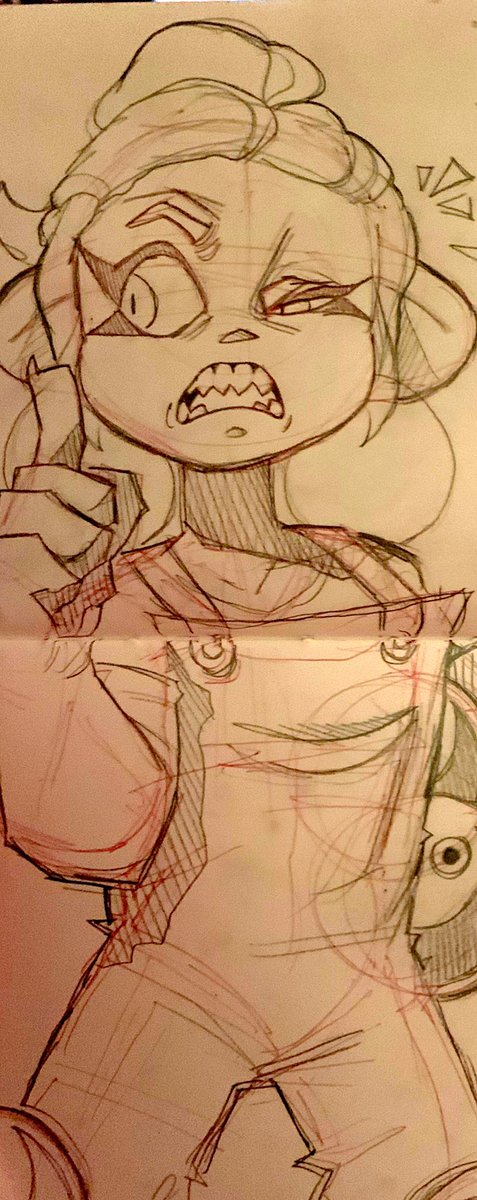 movedimsorry's tweet photo. My bad guys! I forgot to post the drawing I did of Pygamy yesterday!!
-traditional art is slowly growing on me!! 
#art #traditionalart #digitalart #Splatoon #splatoon #splatoonart https://t.co/UPg4DaNKvI